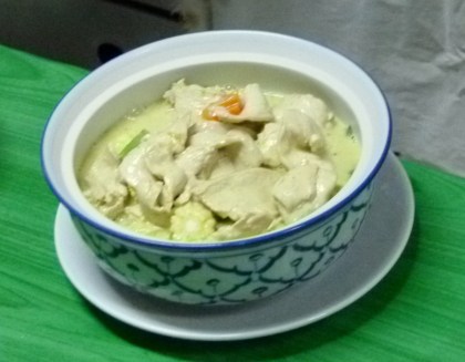 Green chicken curry