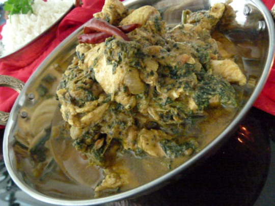 MissFoodFairy's chicken & spinach curry