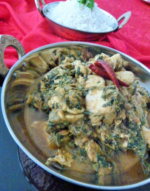 MissFoodFairy's chicken & spinach curry2