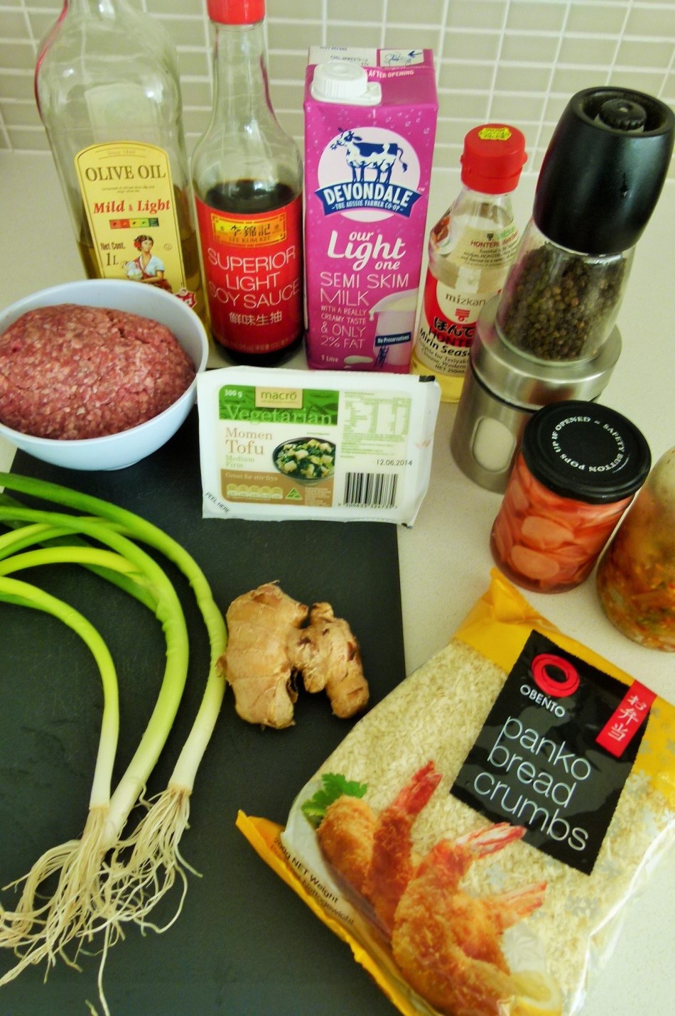 MissFoodFairy's japanese meatballs ingredients