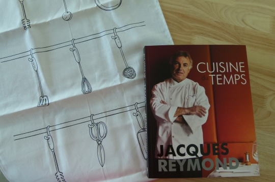 MissFoodFairy's Jacques Reymond cookbook & teatowel
