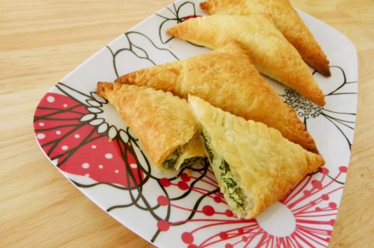 MissFoodFairy's spinach & ricotta triangles #1