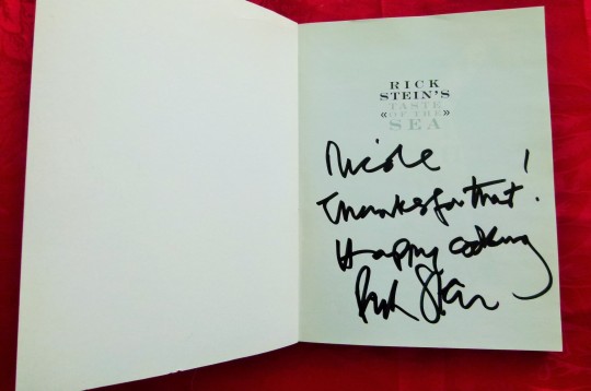 MissFoodFairy's signed Rick Stein's Taste of the Sea cookbook