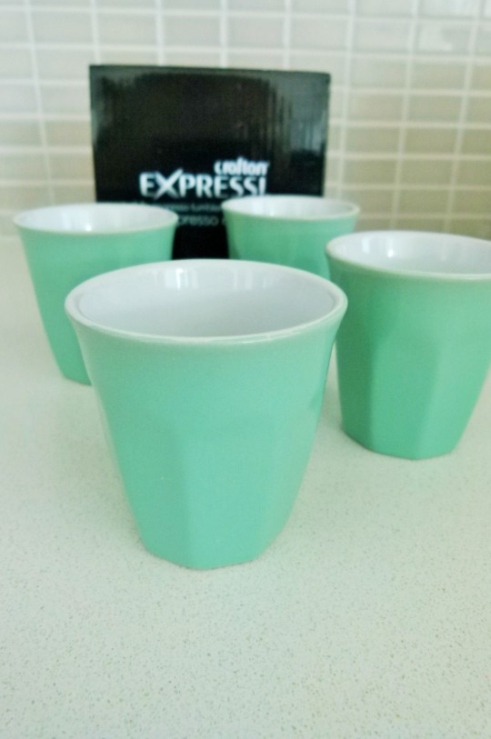 MissFoodFairy's Aldi bargain epresso cups in mint