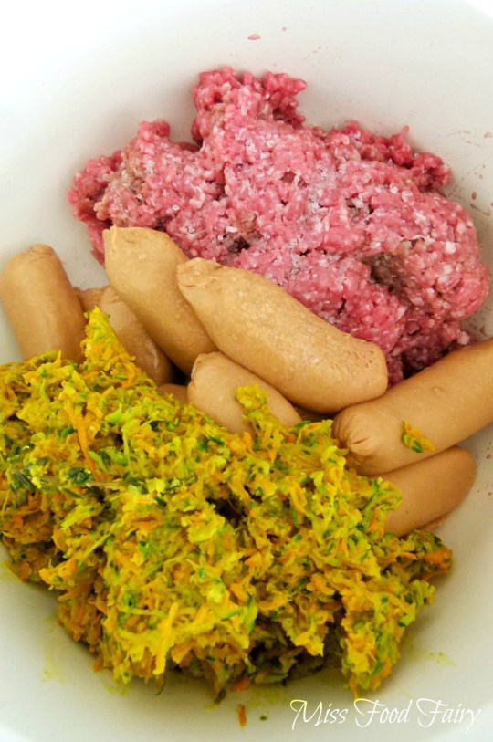 a.MissFoodFairy's sausage, mince & vegggies together