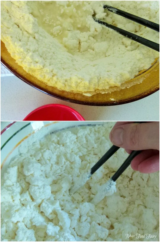 a.MissFoodFairys adding water & mixing