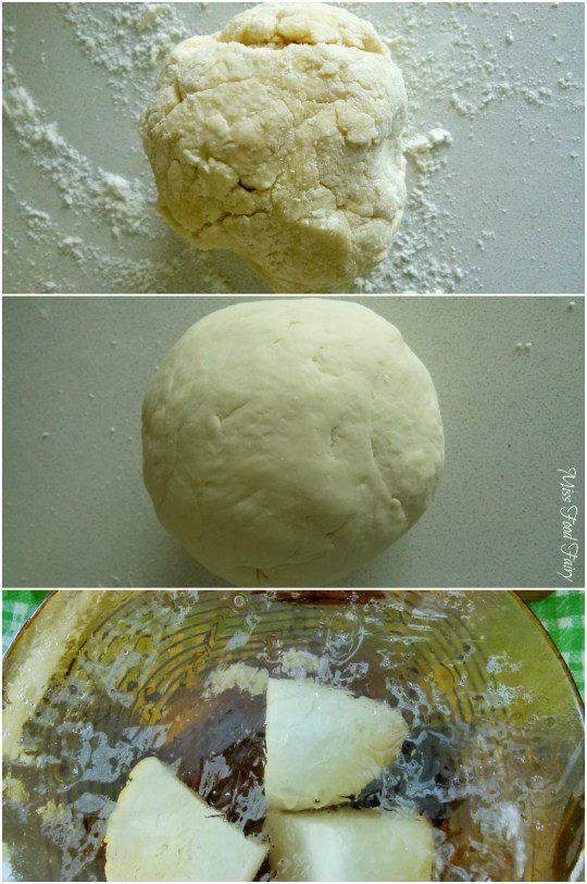 a.MissFoodFairys kneading wrapper dough & portioning