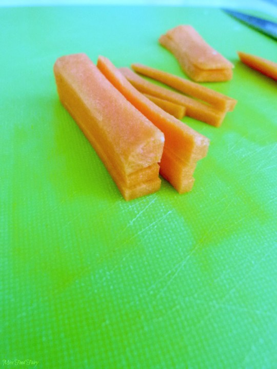 How to julienne carrots #5a @MissFoodFairy