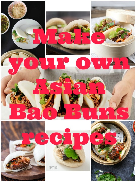 Make you own Asian bao buns Collage