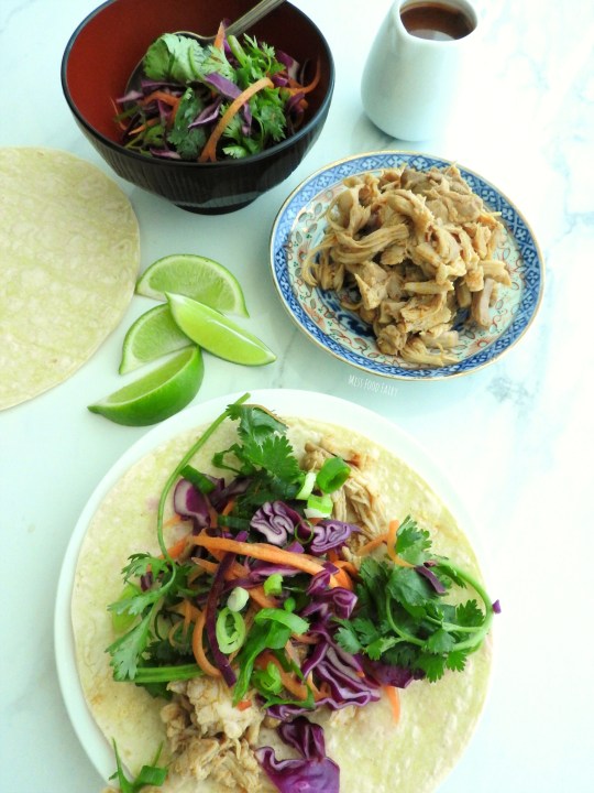 Spicy Asian chicken tacos | Miss Food Fairy