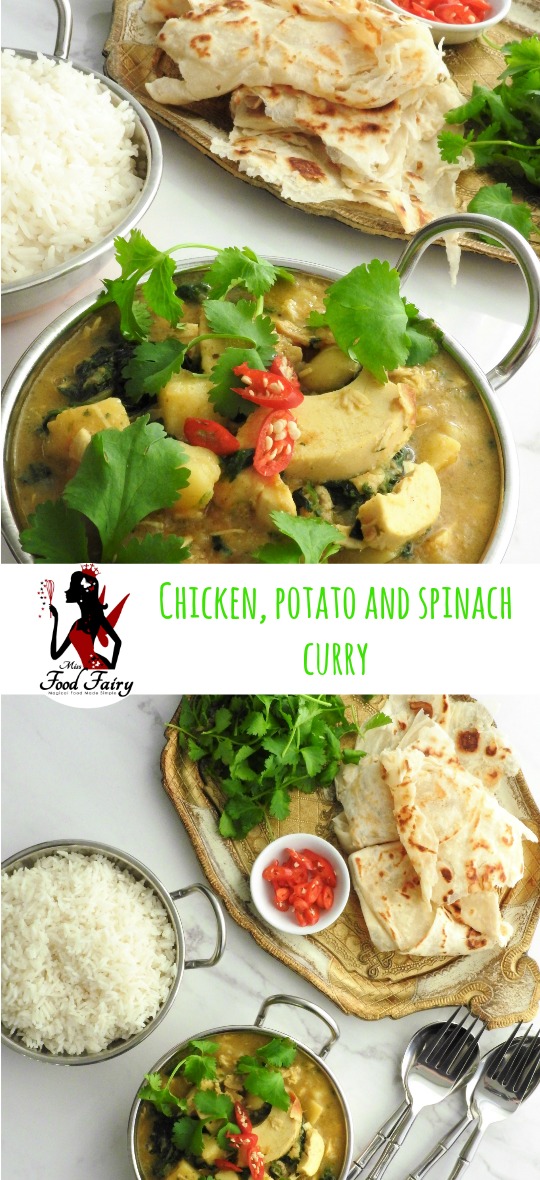 Chicken, potato and spinach curry #1 | Miss Food Fairy