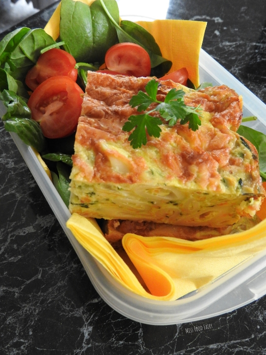 Cheesy pasta zucchini slice | Miss Food Fairy