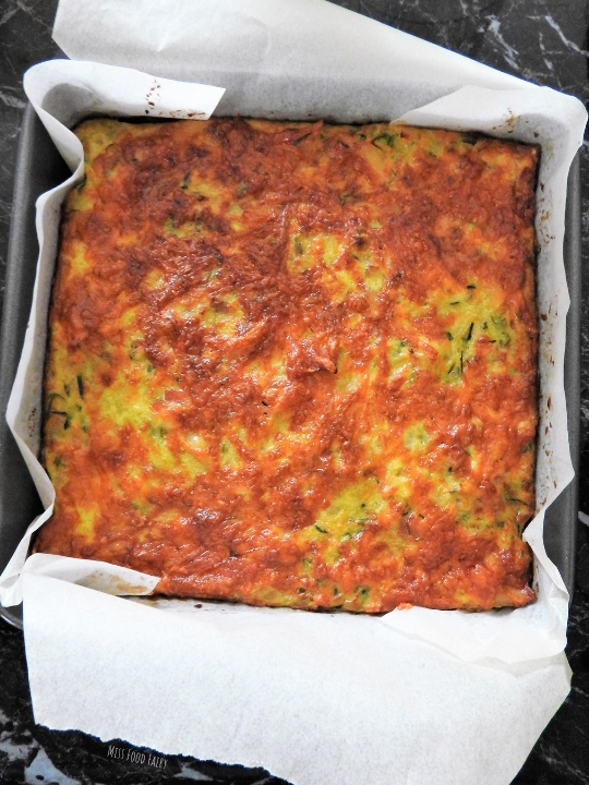 Cheesy pasta zucchini slice | Miss Food Fairy